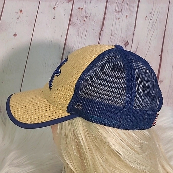 Y2K Twill Straw UK University of Kentucky Wildcats Mesh Trucker Snapback Hat - Picture 9 of 16